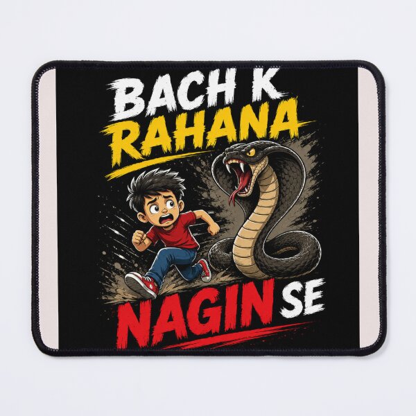 Item preview, Bach Ke Rehna Nagin Se – Funny Desi Graphic T-Shirt / Poster designed and sold by everyone cloth house.