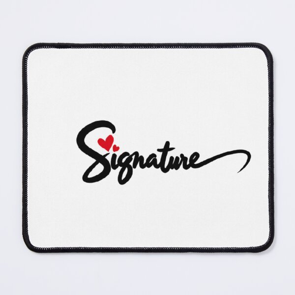 Item preview, Bold Signature — Black with Red Heart designed and sold by Bondingbonding.