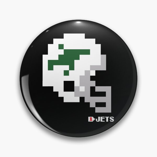 Item preview, Jets Green Jet Throwback Tecmo Bowl Helmet designed and sold by TecmoBowlSports.