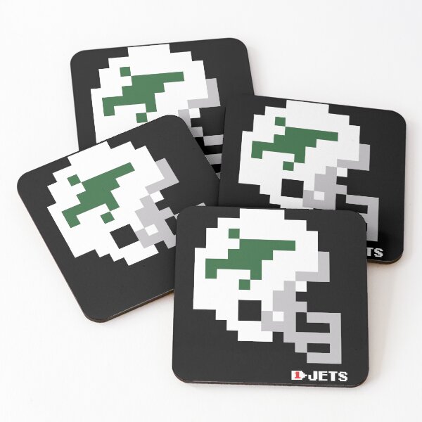Item preview, Jets Green Jet Throwback Tecmo Bowl Helmet designed and sold by TecmoBowlSports.