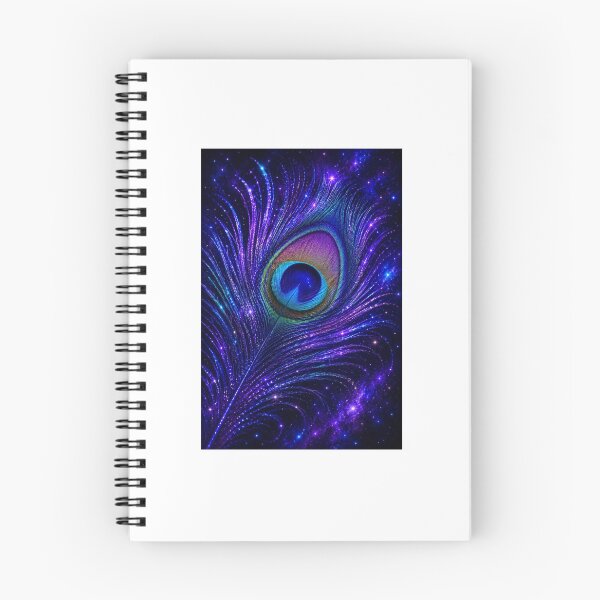 Item preview, Cosmic Peacock Feather – Galaxy Blue & Purple Sparkle designed and sold by EthanticProduct.