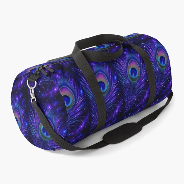 Item preview, Cosmic Peacock Feather – Galaxy Blue & Purple Sparkle designed and sold by Ethanticsticker.