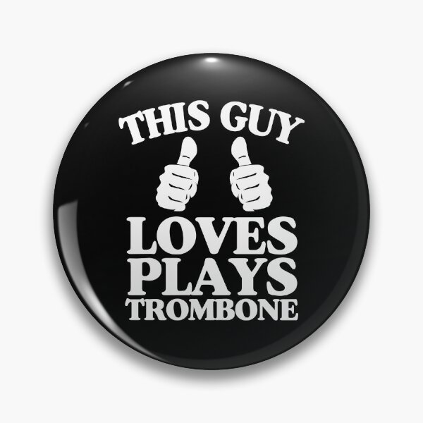 Item preview, This Guy Plays Trombone Two Thumbs designed and sold by Rock Paper T-Shirts.