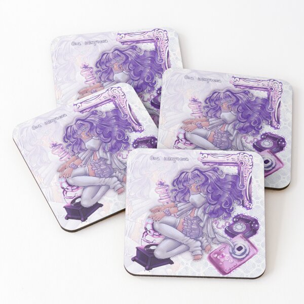 Item preview, Vanka purple girl illustration  designed and sold by Mishum.