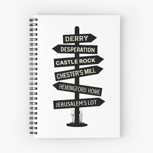 Item preview, Stephen King Universe Locations Sign Post designed and sold by humnoo.
