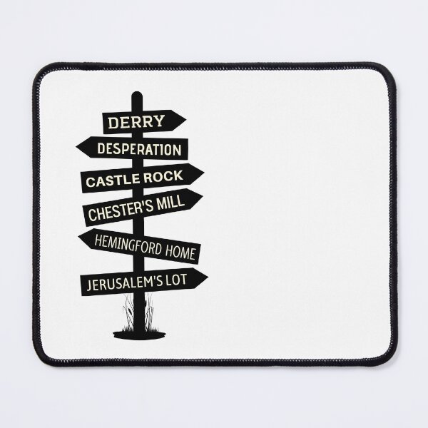 Item preview, Stephen King Universe Locations Sign Post designed and sold by humnoo.