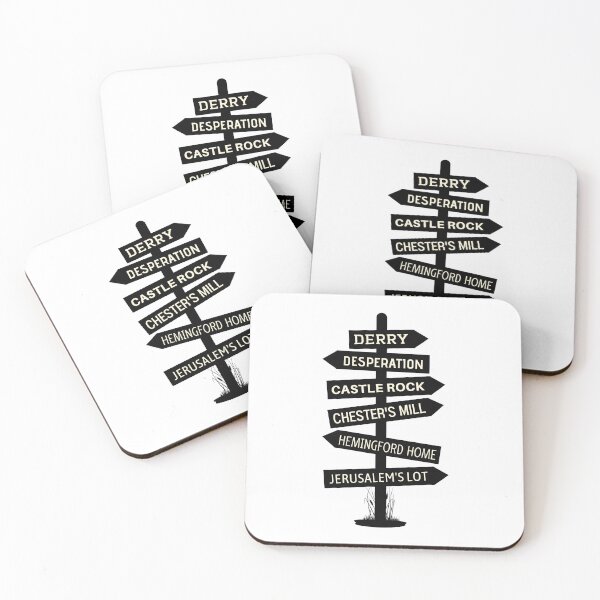 Item preview, Stephen King Universe Locations Sign Post designed and sold by humnoo.