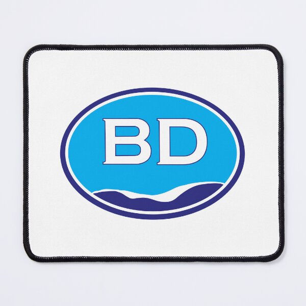 Item preview, BD Blue Oval Wave Badge Logo designed and sold by mekriola.