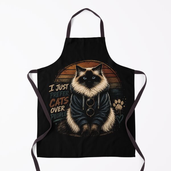 Item preview, I Just Prefer Cats Over People – Funny Ragdoll Cat Lover T-Shirt | Introvert Cat Humo designed and sold by Skama87.