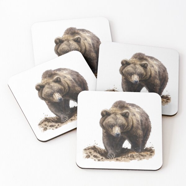 Item preview, Bear Cub | Cute Woodland Animal Watercolor Art designed and sold by Mandayartstudio.
