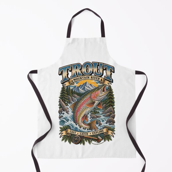 Item preview, Rainbow Trout Mountain River designed and sold by KrungiT Design .