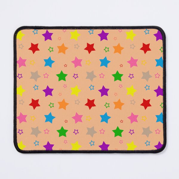 Item preview, Colorful Bright Stars Pattern Design Orange designed and sold by PatternTitan.