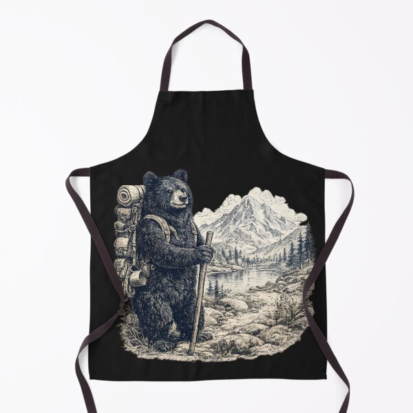 Item preview, Vintage Hiking Bear Graphic Tee, Woodland Adventure Camping Shirt, Nature Lover Outdoor Top, Wildlife Gift designed and sold by greatmar1.