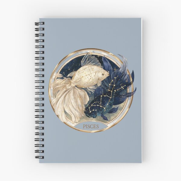 Item preview, Pisces Zodiac Fish Astrology Celestial Constellation Gold Navy PNG designed and sold by MythicMood.