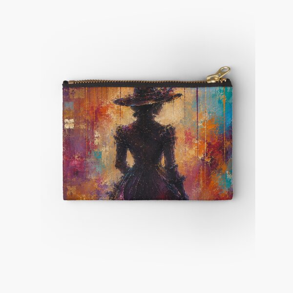 Artikelvorschau, Abstrakte Vintage-Frau mit Hut – Farbenfrohe Impasto-Kunst entworfen und verkauft von Joey Santiago.