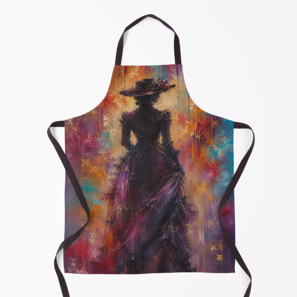 Item preview, Abstract Vintage Woman in Hat - Colorful Impasto Fine Art designed and sold by Joey Santiago.
