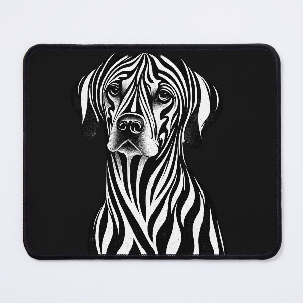 Item preview, Black and White Line Art Dog Portrait designed and sold by GRFORA.