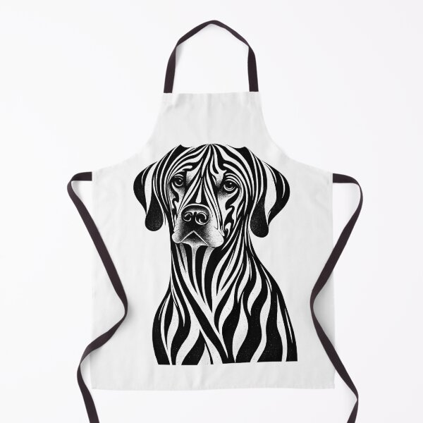 Item preview, Black and White Line Art Dog Portrait designed and sold by GRFORA.