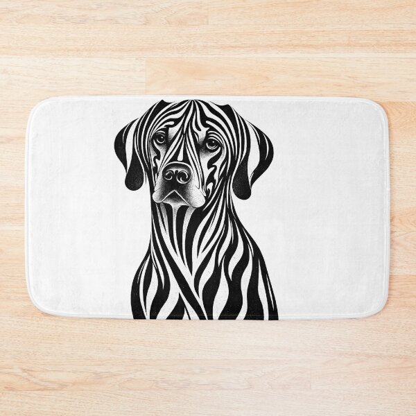 Item preview, Black and White Line Art Dog Portrait designed and sold by GRFORA.