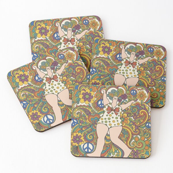 Item preview, Flower power fat lady designed and sold by GasconyPassion.