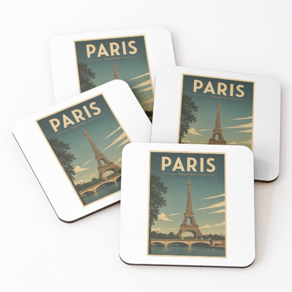 Item preview, Paris Vintage – Eiffel Tower | Retro French Travel Poster designed and sold by Vintage city life.