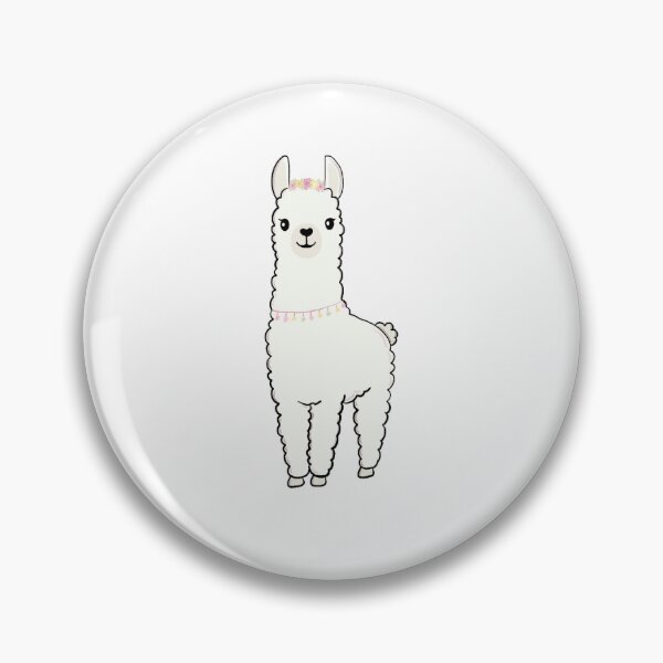 Item preview, A simple Llama design with a flower crown designed and sold by By The Moon.