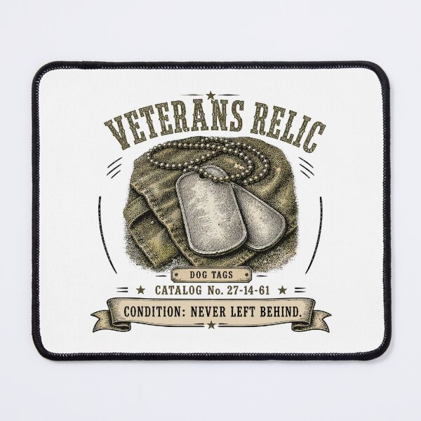 Item preview, Veterans Relic | Vintage Military Dog Tags | Never Left Behind | Military Americana designed and sold by Mikoff04-arts.
