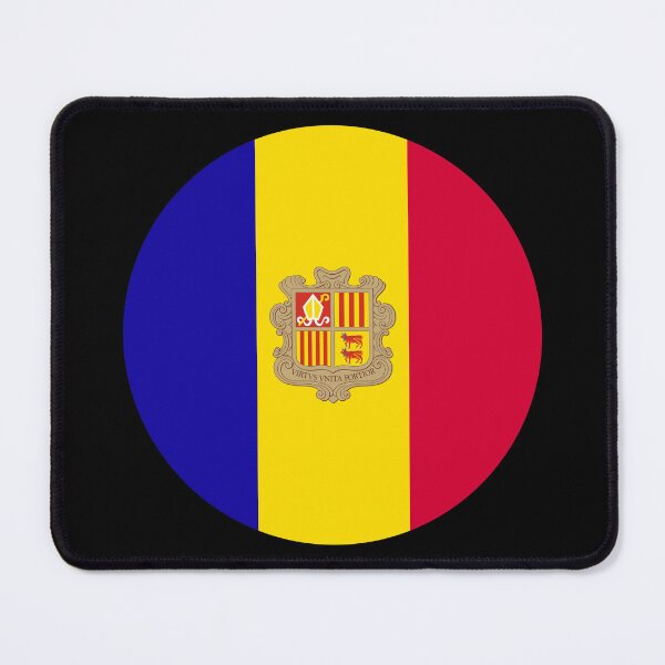 Item preview, Round Andorra Flag Icon | Circular Andorran Flag Button Element designed and sold by NTGUILTY.