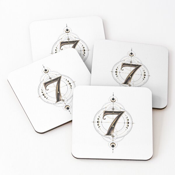 Item preview, Seven Balance Minimalist Spiritual Numerology Design designed and sold by NovaMoodCo.