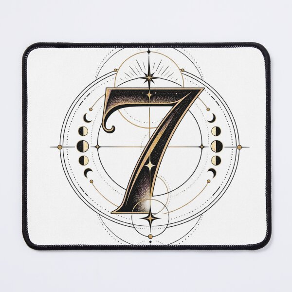 Item preview, Seven Balance Minimalist Spiritual Numerology Design designed and sold by NovaMoodCo.