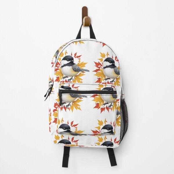 Item preview, Autumn Chickadee – Cozy Fall Leaves Bird designed and sold by Awarrie.