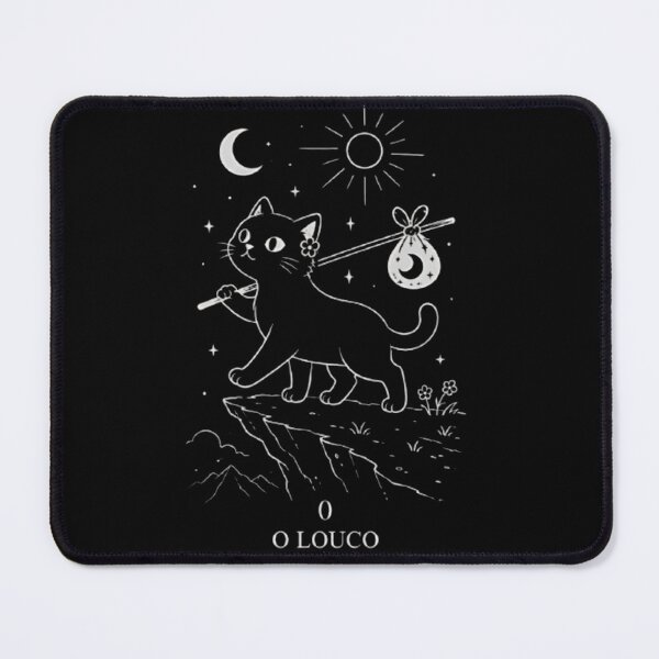 Item preview, tarot acarano 0 O Louco — gato viajante merch  designed and sold by Slame Graphic Studio.