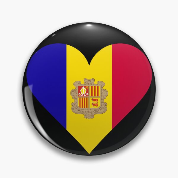 Item preview, Andorra Heart Flag Graphic | I Love Andorra Patriotic Symbol designed and sold by NTGUILTY.