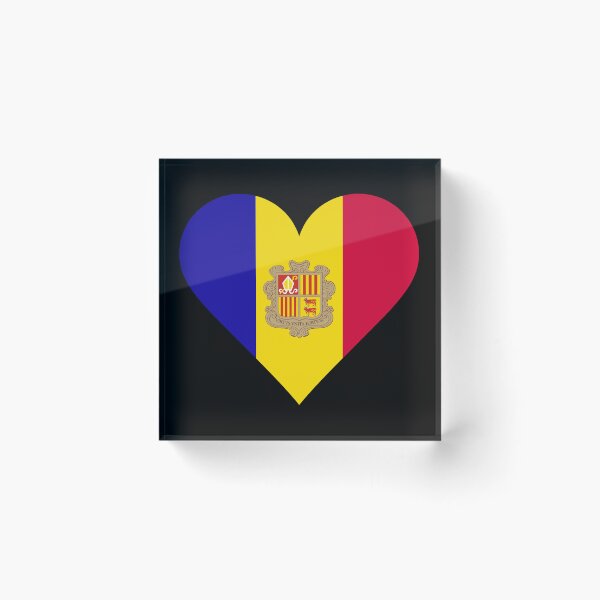 Item preview, Andorra Heart Flag Graphic | I Love Andorra Patriotic Symbol designed and sold by NTGUILTY.