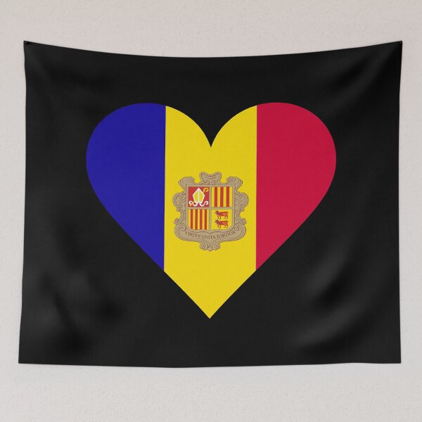 Item preview, Andorra Heart Flag Graphic | I Love Andorra Patriotic Symbol designed and sold by NTGUILTY.