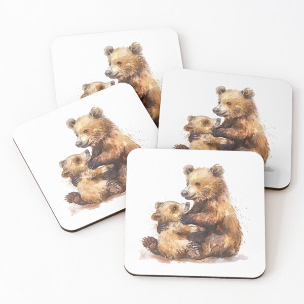 Item preview, Bear Cub | Cute Woodland Animal Watercolor Art designed and sold by Mandayartstudio.