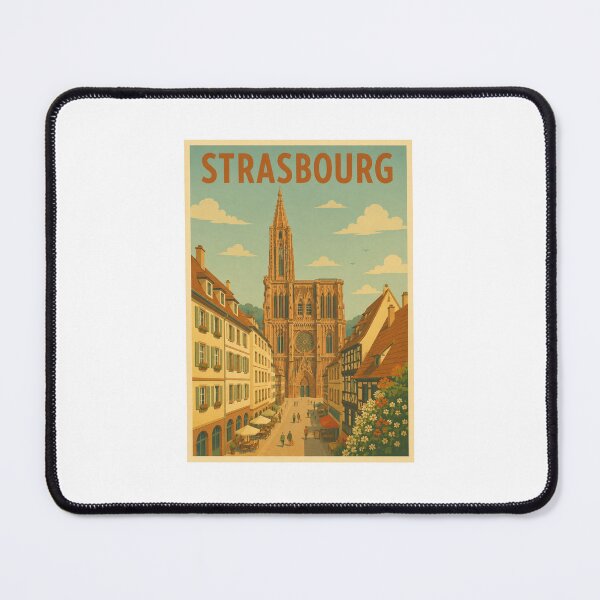 Item preview, Strasbourg Vintage Travel Poster designed and sold by Vintage city life.