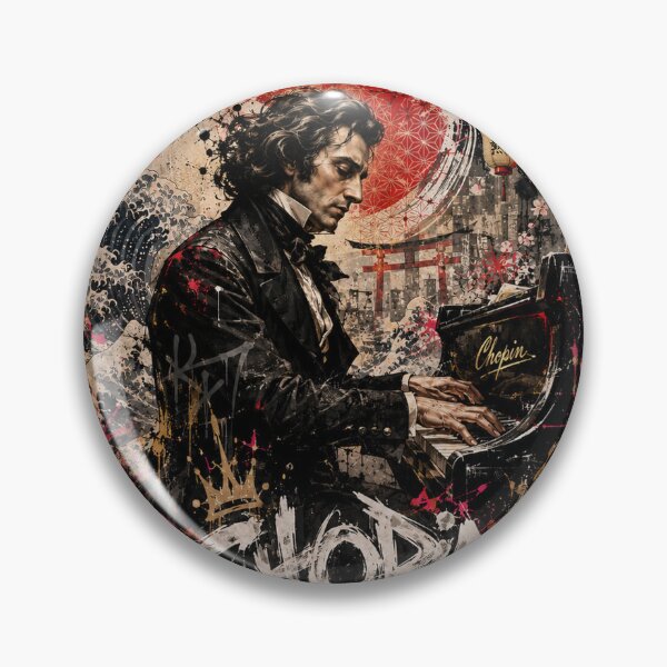 Item preview, Chopin Revolution of the Soul Japanese Art Music Poster designed and sold by Gaviani Design Studio.