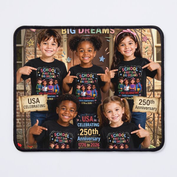 Item preview, 1st Day at School - Big Dreams - USA 250th Anniversary Celebration 1776 to 2026 - Special Edition designed and sold by DBM Photo Art 1.