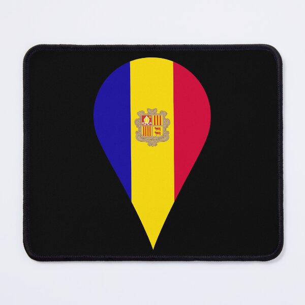 Item preview, Andorra Flag Location Pin Map Marker | Andorran Destination GPS Icon designed and sold by NTGUILTY.