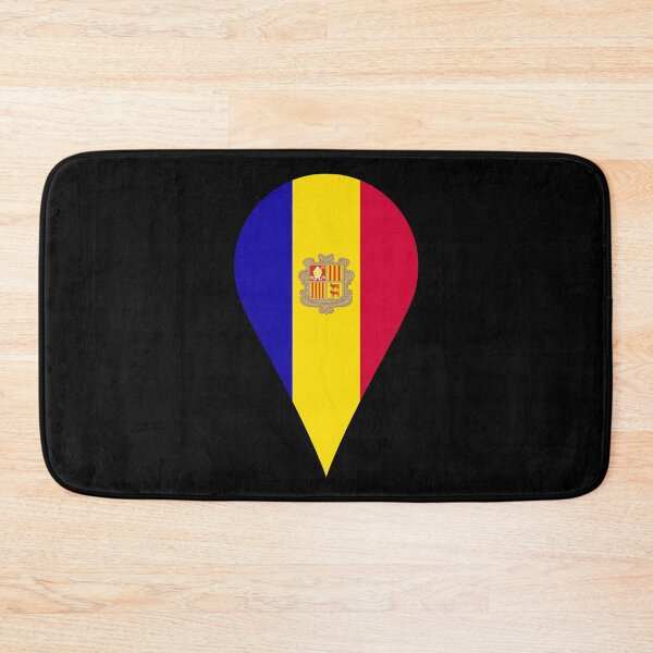 Item preview, Andorra Flag Location Pin Map Marker | Andorran Destination GPS Icon designed and sold by NTGUILTY.