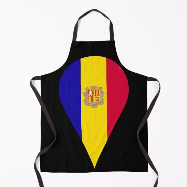 Item preview, Andorra Flag Location Pin Map Marker | Andorran Destination GPS Icon designed and sold by NTGUILTY.
