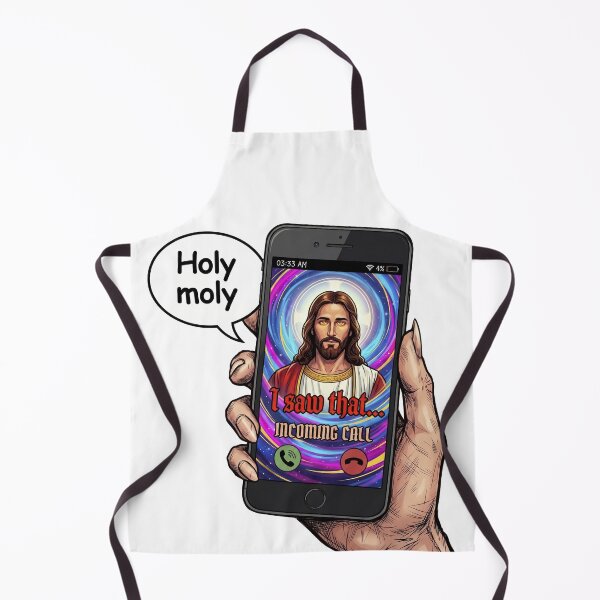 Item preview, Jesus Calling Funny Christian Phone Meme Holy Moly I Saw That designed and sold by LOVEARTDESIGN.