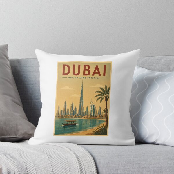 Item preview, Dubai Vintage – Burj Khalifa | Retro UAE Travel Poster designed and sold by Vintage city life.