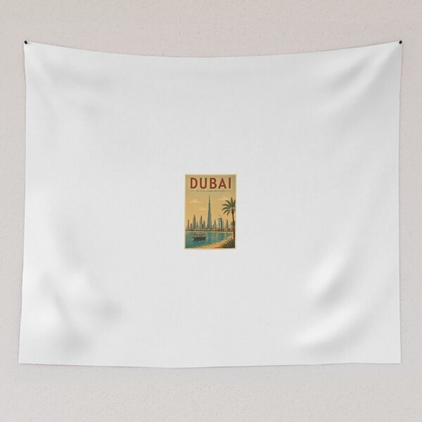 Item preview, Dubai Vintage – Burj Khalifa | Retro UAE Travel Poster designed and sold by Vintage city life.