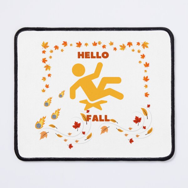 Item preview, Hello Fall Autumn Skater Sticker | Cute Roller Skating Fall Sticker designed and sold by InfiniteTribute.