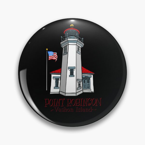 Item preview, Point Robinson Lighthouse Vashon Island WA 1885 Art designed and sold by Urban Muse And Sultry Hues.