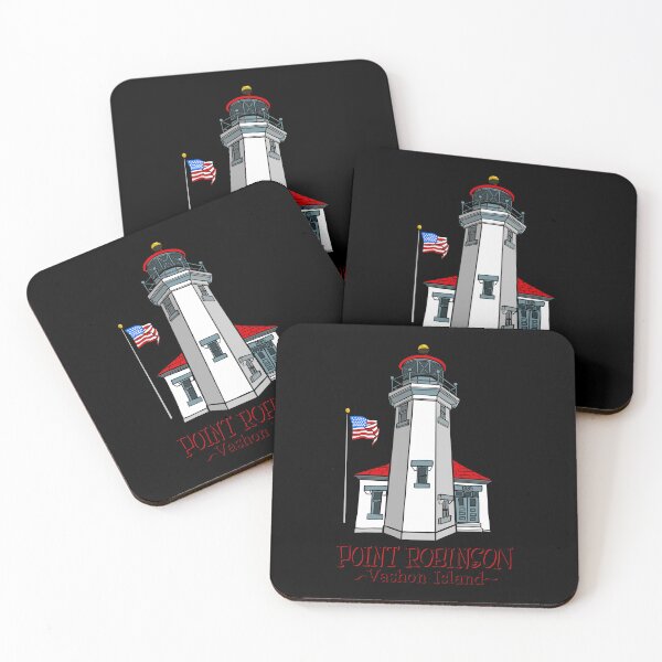 Item preview, Point Robinson Lighthouse Vashon Island WA 1885 Art designed and sold by Urban Muse And Sultry Hues.