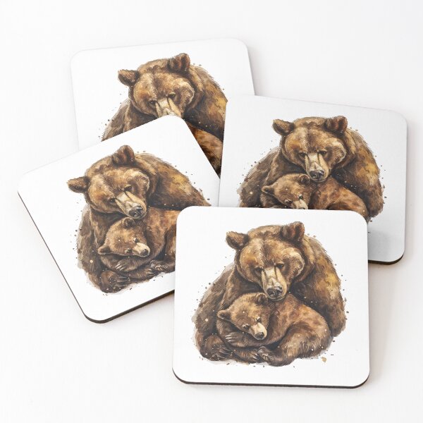 Item preview, Bear Cub | Cute Woodland Animal Watercolor Art designed and sold by Mandayartstudio.