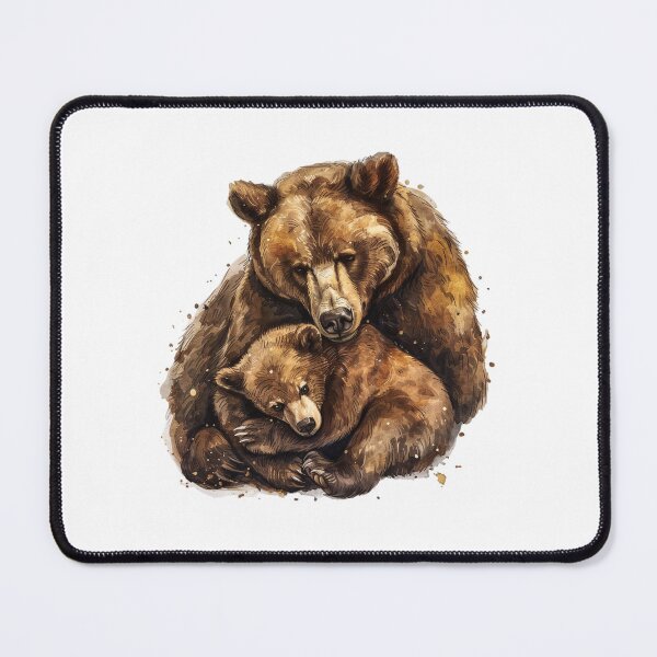 Item preview, Bear Cub | Cute Woodland Animal Watercolor Art designed and sold by Mandayartstudio.